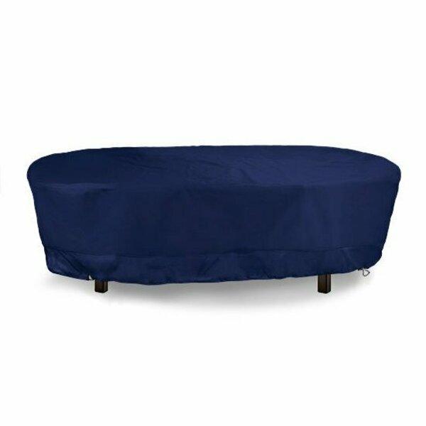 Eevelle Meridian Oval Table Set Cover, Navy, 132 in L x 30 in W x 78 in H MDTBLOVL_132L_78W_30H-NVY